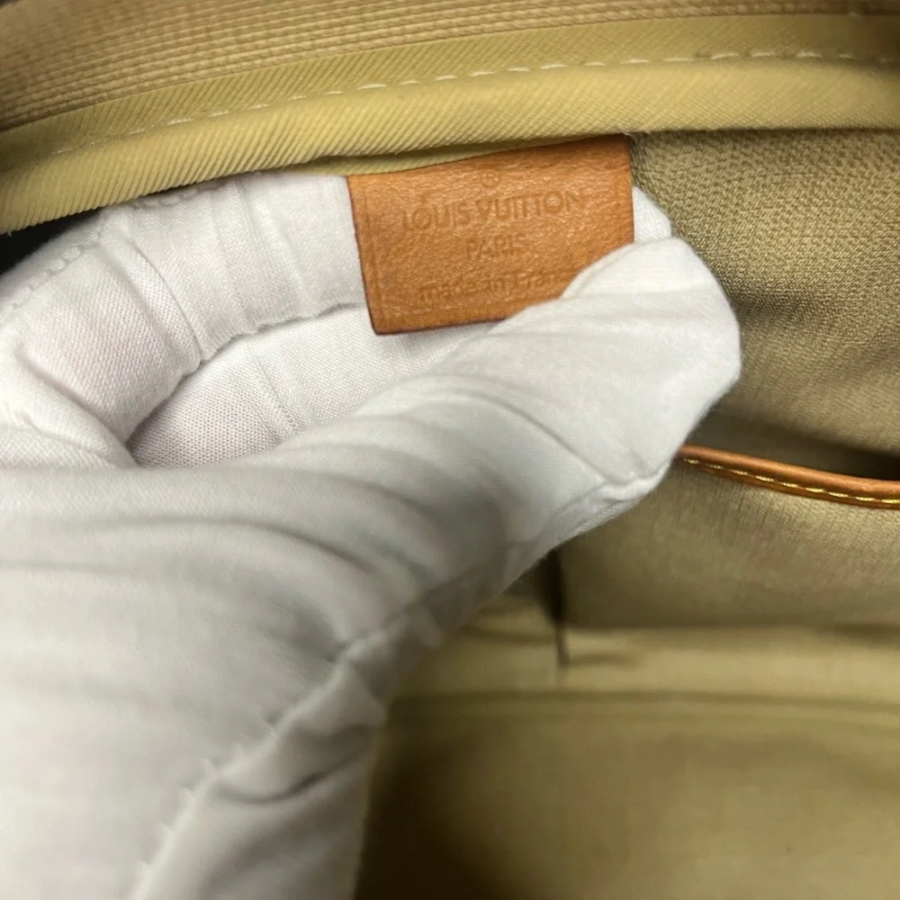 Louis Vuitton Brown Monogram Canvas Travel Bag with Vachetta Leather